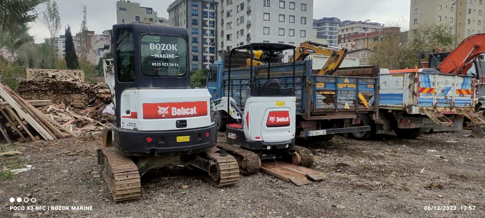 Kepçe kazı operasyonu